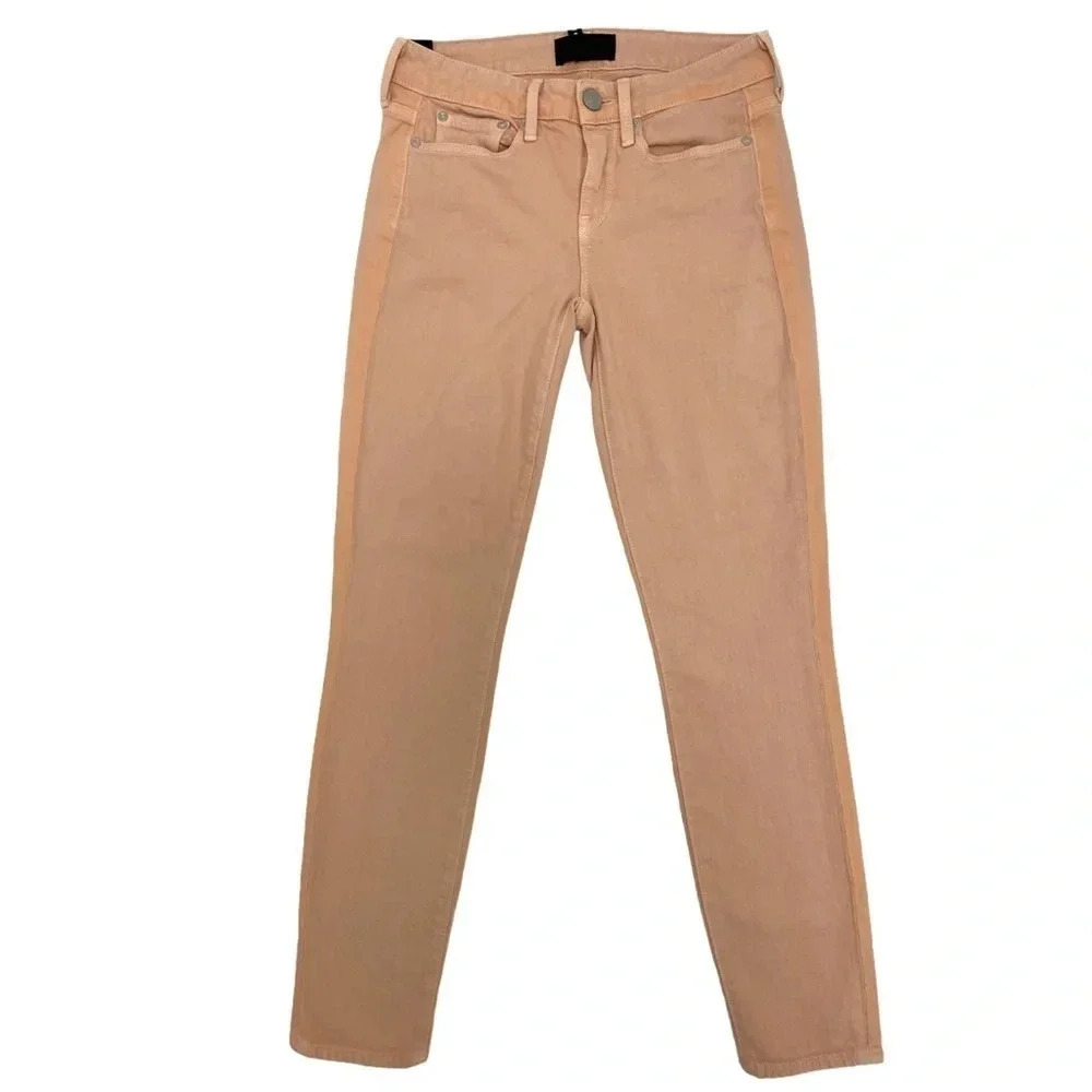 VINCE Dylan Ankle Skinny Jeans Coral Peach Coastal Stretch Casual Chic Size 25